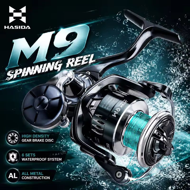 Fishing Boat Steering Wheel - Carrete de pesca HASIDA M9, totalmente