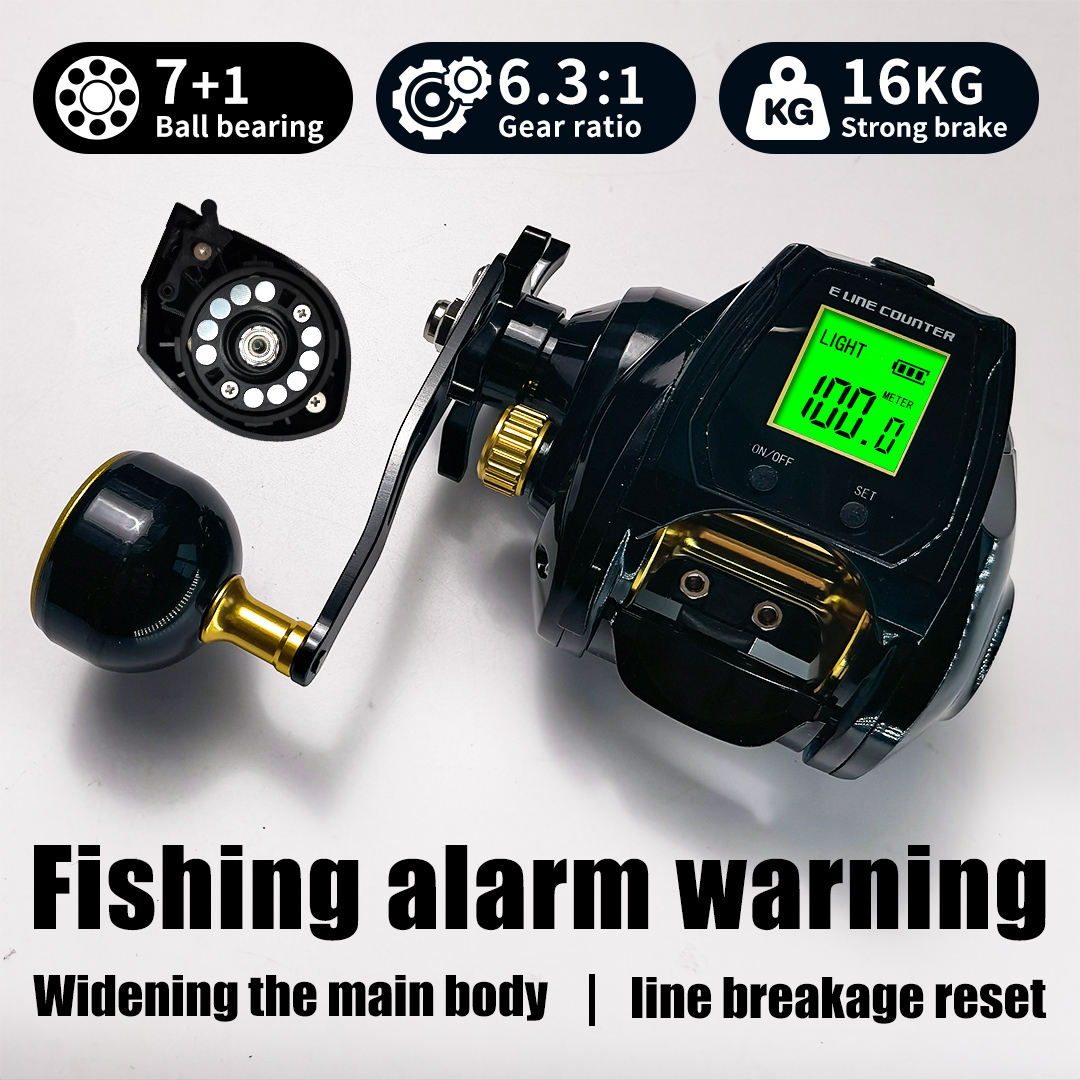 Fishing Boat Steering Wheel - Carrete de pesca con pantalla digital