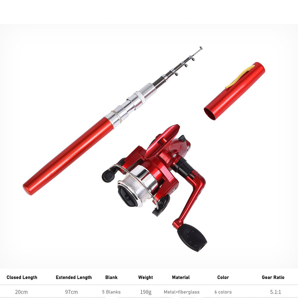 Mini caña de pescar en forma d - Penn Reel Fierce reseña y precio