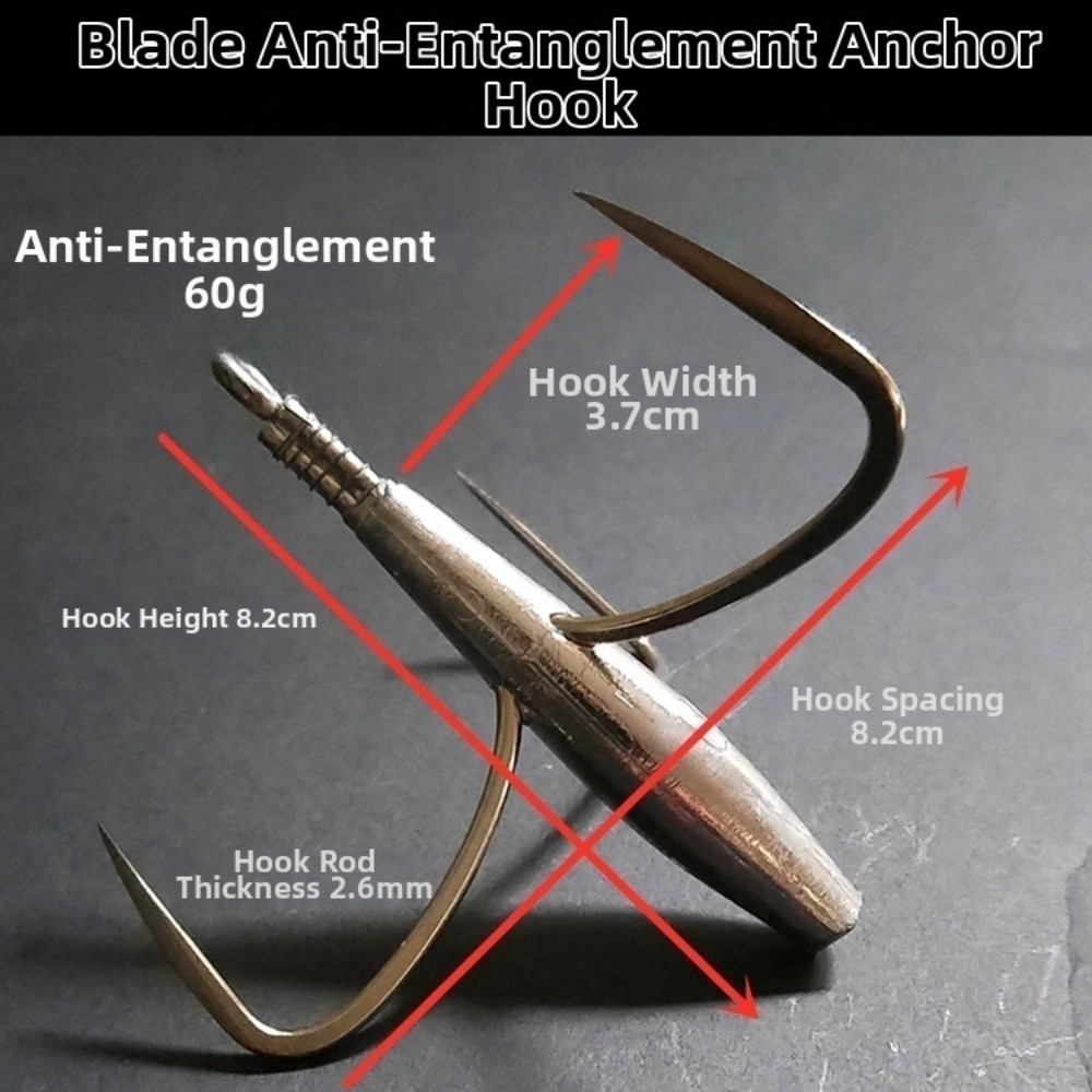 Anzuelo de pesca triple de 50g - Fishing Boat Anchor reseña y precio