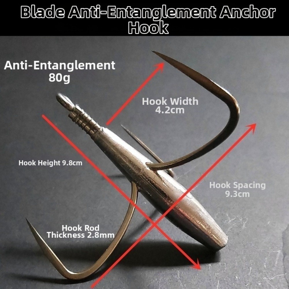 Anzuelo de pesca triple de 50g - Fishing Boat Anchor reseña y precio