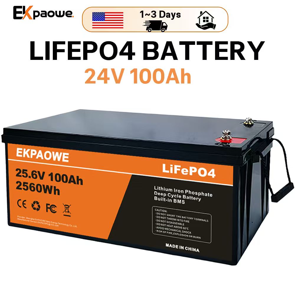 Batería LiFePO4 EKPAOWE 24V 25 - Fishing Boat Trolling Motor reseña y precio
